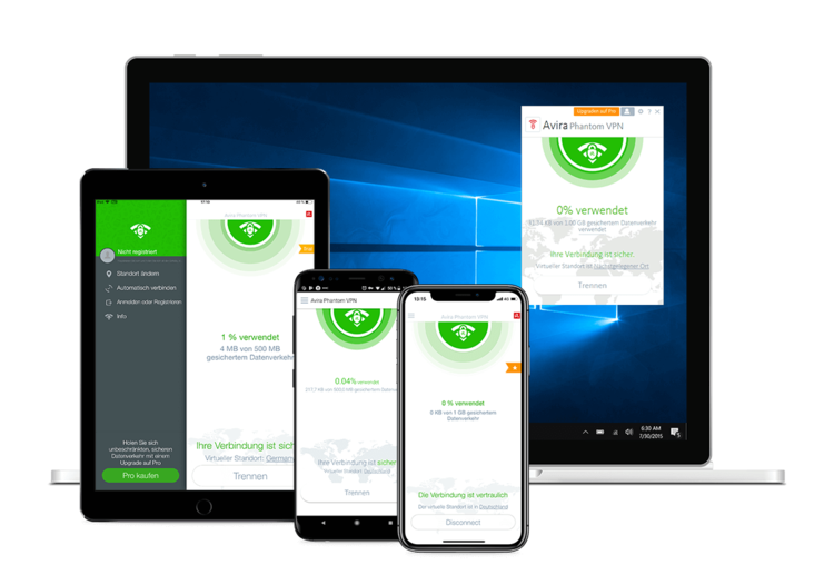 Avira Phantom VPN Windows Geräte